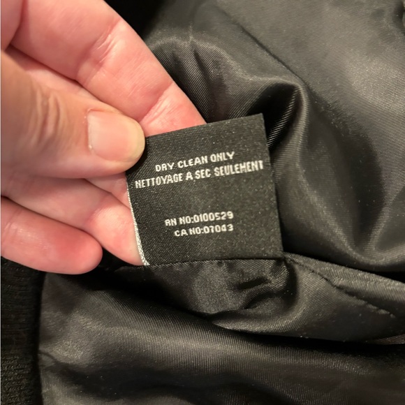 Black wool blend HONEE bomber jacket. - Picture 13 of 14